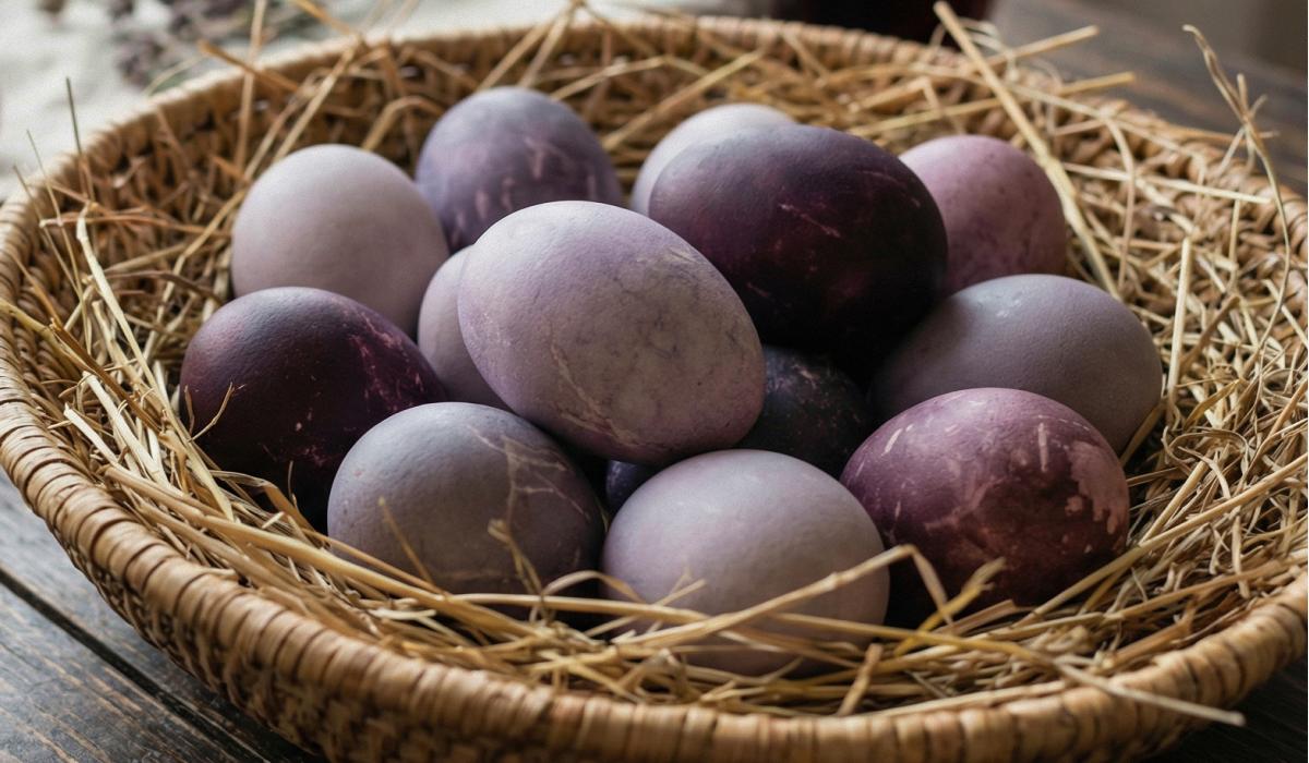 kuinka värjätä munia viinissä