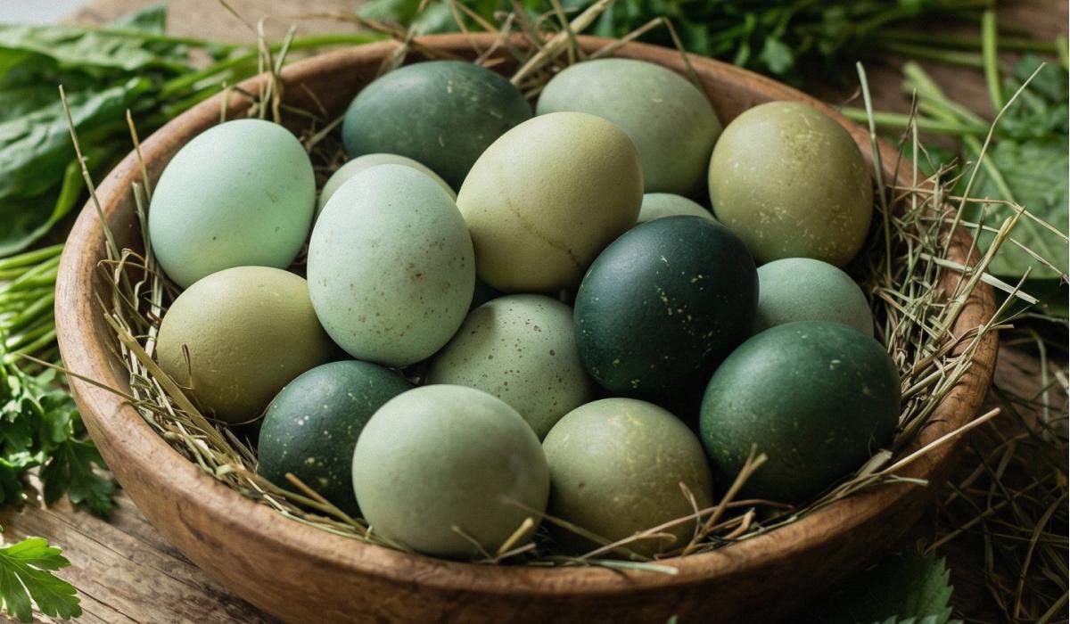 kuinka värjätä munat yrteillä