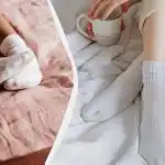 Valkoisuuskaan ei "vienyt" mustattuja sukkia, mutta tämä tuote valkaisi ne